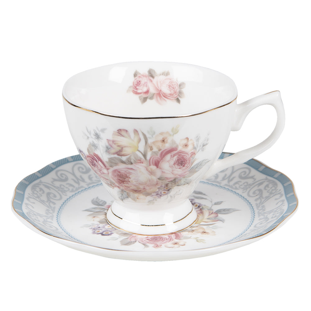 Tasse et soucoupe en porcelaine 220 ml